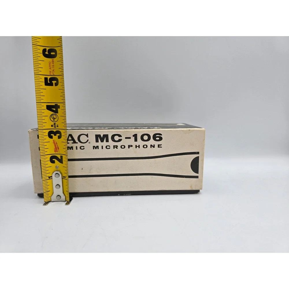 TEAC MC-106 Microphone Stands Pair OS Silver Vintage Made in Japan w/Box